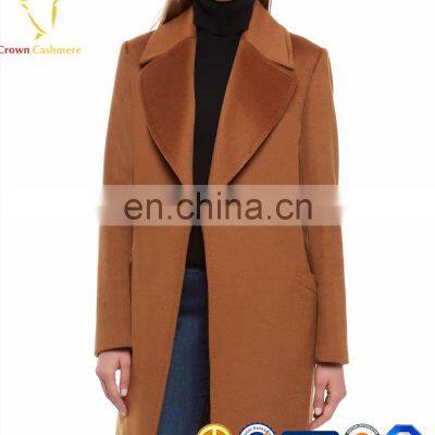 European Style Fashion Design Solid Color Women Long Cardigan Coat photo-3