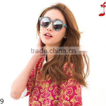 2016 itally design ladies new style heat transfer printed frame sunglasses