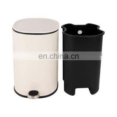 6L Bathroom Garbage Bin Steel Powder Coating Waste Bin NewIcon Trash Can With Soft Close photo-5