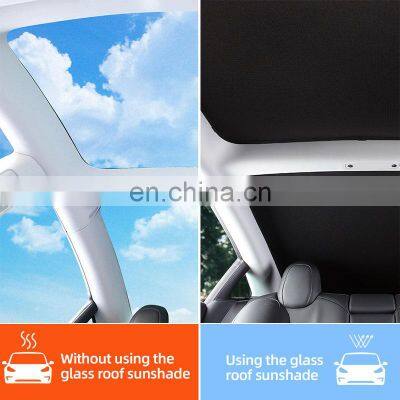 Glass Roof Sunshade Heat Insulation Car Curtain Sunroof For Tesla Model 3 2017-2019