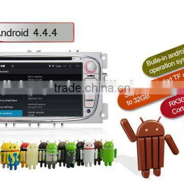 2 DIN ANDROID 4.4 CAR AUDIO CAR DVD GPS FOR FORD FOR FOCUS FOR MONDEO FOR S-max FOR Kuga with WIFI,BT,SWC,1080P Video Playback