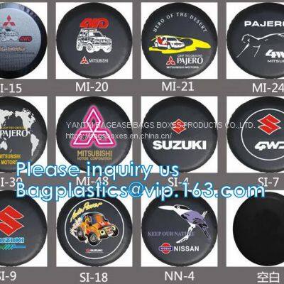 Custom Car Wheel Spare Wheel Cover Tyre, Spare Tire Cover, PVC, PU, Oxford, Nylon, Pajero Spare Tire Cover photo-3