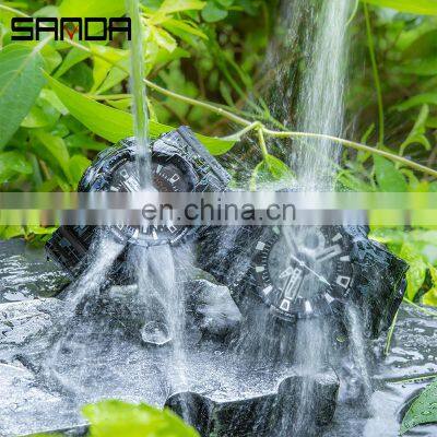 Sanda 799G 292L New Young Digital Wrist Watches for Girls Boys LED Water Resistant Luminous Sport Functional Sanda Watches photo-3