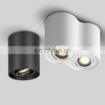 GU10 Led Downlight Surface Mounted Ceiling Downlight Single/Double Head 5W 10W Spot Led Lamp For Home Hotel Decoration Lighting