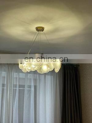 Round Indoor Luxury Pendant Light LED Hanging Lights Home Nordic Modern Chandelier Pendant Light
