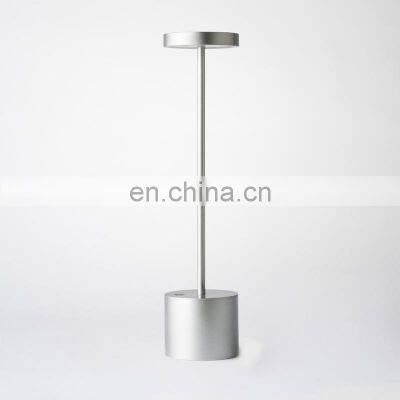 Nordic Modern Rechargeable LED Desk Lamp Gold Cordless Restaurant Table Lamp For Indoor Office