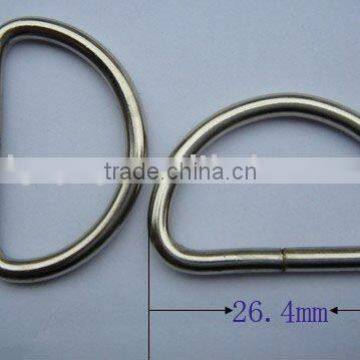 Wire formed metal D-rings for bags