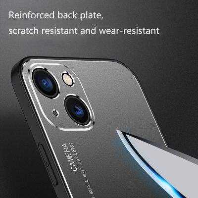 High Grade Color Matching Ultra-thin Metal Frosted 13 Phone Luxury Case Protect For Apple For Iphone 6 7 8 Plus X Xr 14 Pro Max photo-5