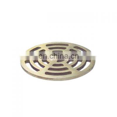 Polished surface stainless steel round floor drain cover