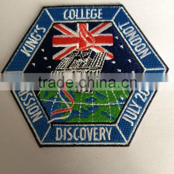 2014 China embroidery patches London college king's mission discovery