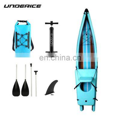 Custom Latest Design Inflatable Drop Stitch Fishing Kayak Double Layer Drop Stitch Kayak photo-2
