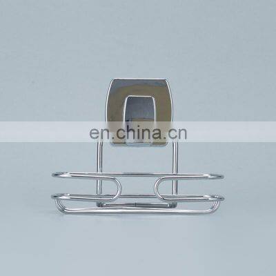 Super Powerful Vacuum Suction Cup Soap Dish - Strong Steel Sponge Holder for Bathroom & Kitchen Chrome photo-4