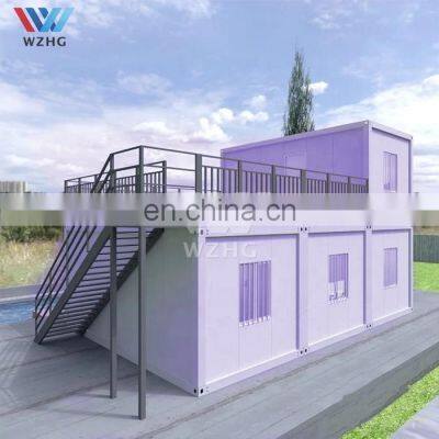 mobil modular prefab prefabricated precast flat pack 20 feet 40ft container shipping container frames house homes