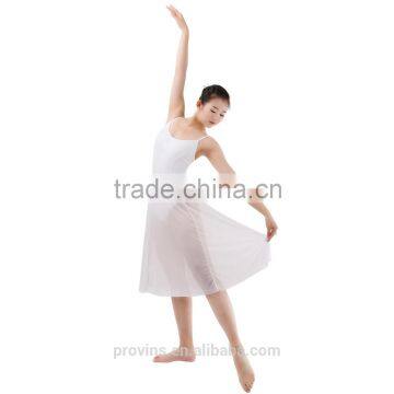 White Perforamance Ballet Dress Long Performance Dress Adult Dance Dress