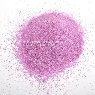 Pink Fused Alumina Gravels Chrome Electrocorundum Grit F40 F46 Abrasive Raw Material photo-3