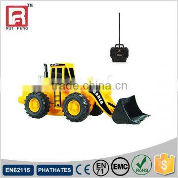 Radio control powerful plastic toy wheel loader