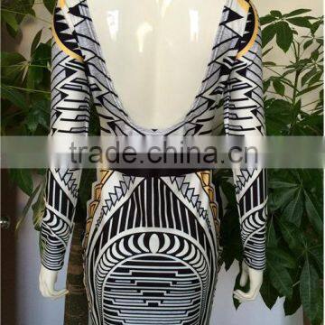 Sexy Backless Dress Fashion Dress Long Sleeves Sex Prom Dress photo-5