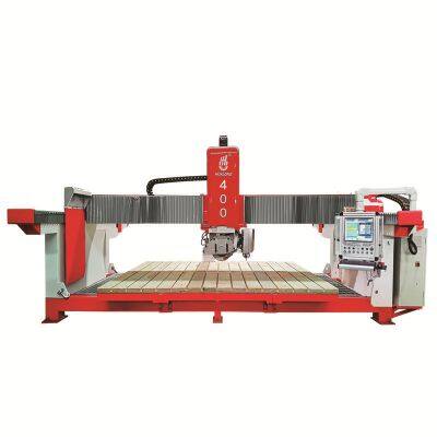 HKNC-400 multifunctional CNC stone cutting machine, 4 Axis CNC Bridge Saw Machine for Marble