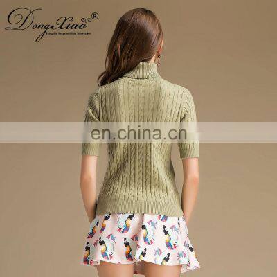 Женский свитер в препи-стиле с воротником photo-6