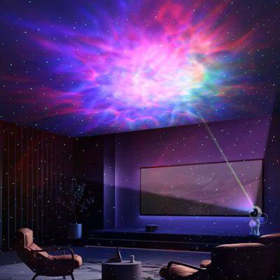 Star Projector With 8 Color Moon Lamp Astronaut Galaxy Projector Remote Control Led Nebula Night Light Gift for Kids Adults photo-5