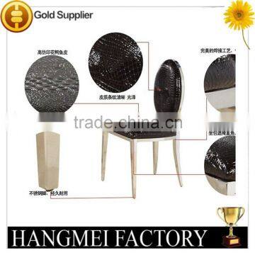 Crocodile Round Back Chair With Stainless Steel Frame photo-4