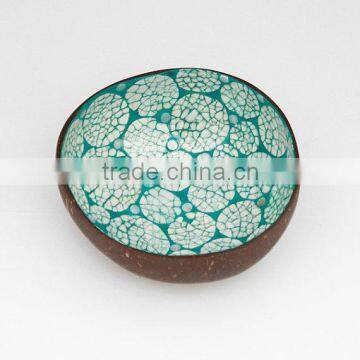 High quality best selling eco friendly eggshell inlay coconut bowl from Viet Nam