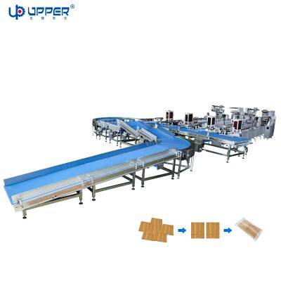 Dried Tofu Sheet Cheese Turning Feeding Packaging Line
