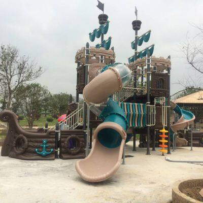 outdoor plastic slide combination for community expansion climbing and fitness, sturdy and durable