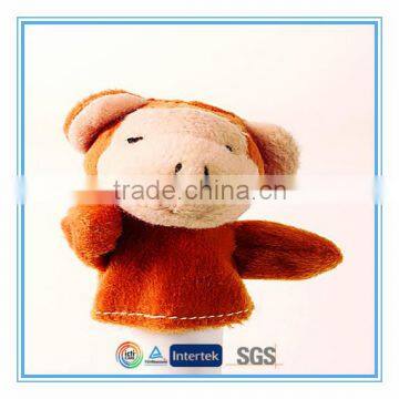 Plush monkey finger puppet toy for promotion