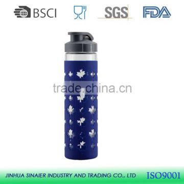 550ml borosilicate glass bottle manufacturer for water and juice