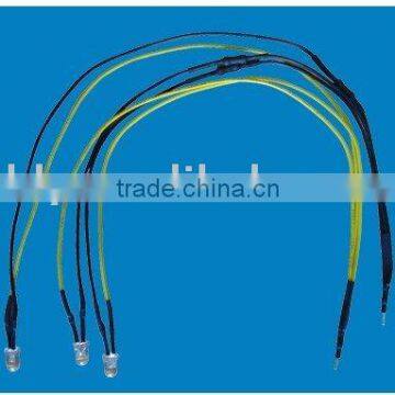 Cable with LED splice assembly