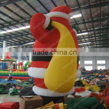 2014 inflatable santa clause gift bag christmas decoration inflatable advertising