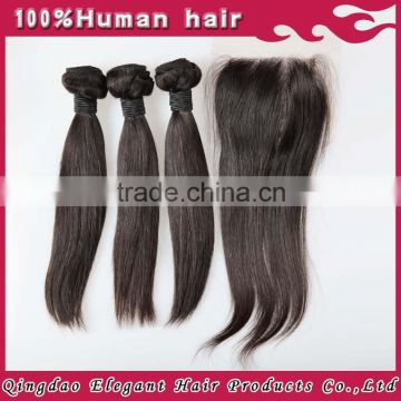 Alibaba top quality remy lace front closure with baby hair