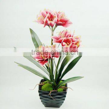 Pure handmade factory direct artificial flower /fake clivia wholesale price