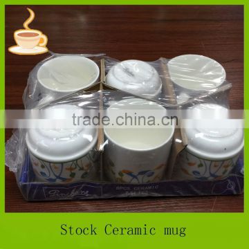 LJ-9005 promotional ceramic coffee mug, manufacturers stock cup , T/T