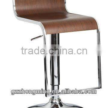 Modern Plywood Lifting Swivel Barstool With Footrest ZM-23