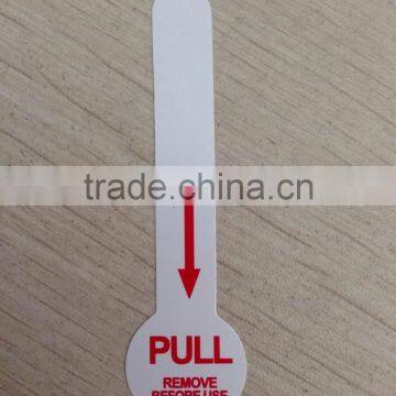 plastic insulation pull tab, battery isolator strip