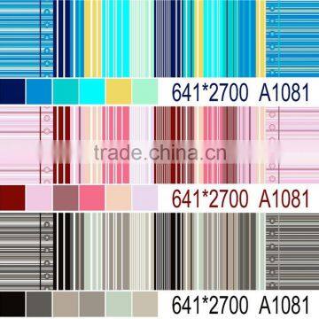 Strip printed 100% polyester microfiber bedsheet fabric polyester disperse printing fabric for home textile mattress cover