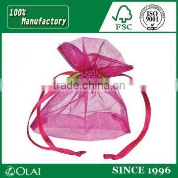 Premium drawstring organza bags wholesale for gift packing