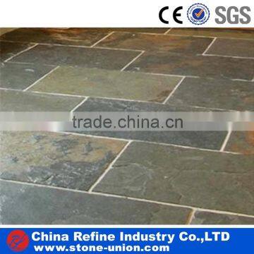 Natural slate floor tile used indoor and outdoor