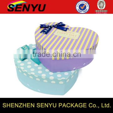 Custom Printing Paper Heart Shape Gift Boxes for Gifts Packaging