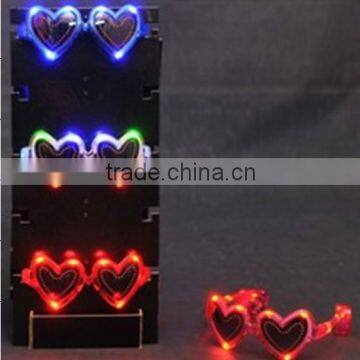 light up toy peach heart glass