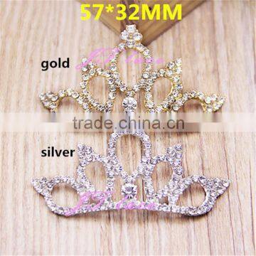 4 Size Metal Crown Button-White Silver Crown Rhinestone Decorative Metal Shank Buttons Quality Choice photo-5