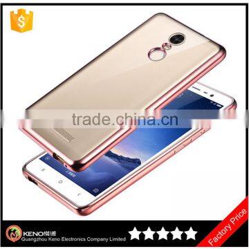 Keno ultra thin soft electroplate TPU Case Cover for Xiaomi Redmi Note 3