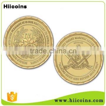 China Manufacturer Professional Wholesale Custom Metal Gold Coin