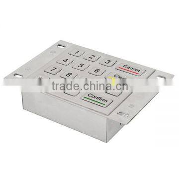 16 Keys Vandal Proof Metal Numeric Function Keypad photo-2