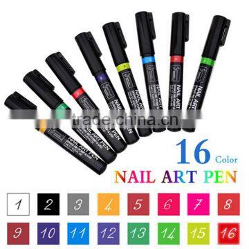 Hotsell nail art designs 16 Colors DIY Nail Use Nail Art Pen