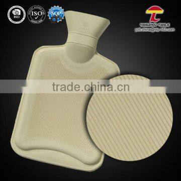 cream colour natural rubber 1000ml bs hot water bottle