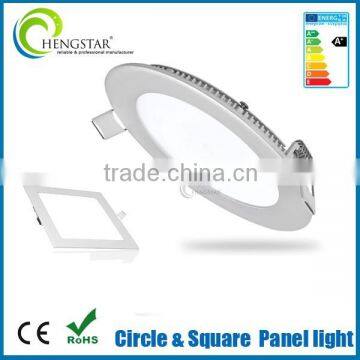 2014 high quality factory sale ultra thin led panel light, round square Professional trimless recessed lights square