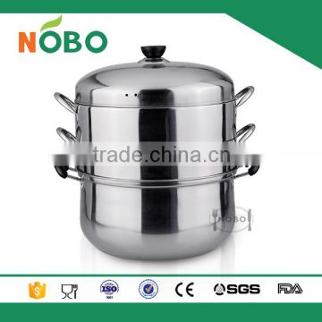 Multi-use stainless steel steamer cooker